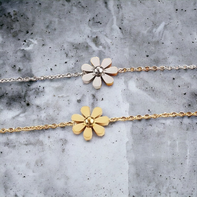 Waterproof Flower Anklet