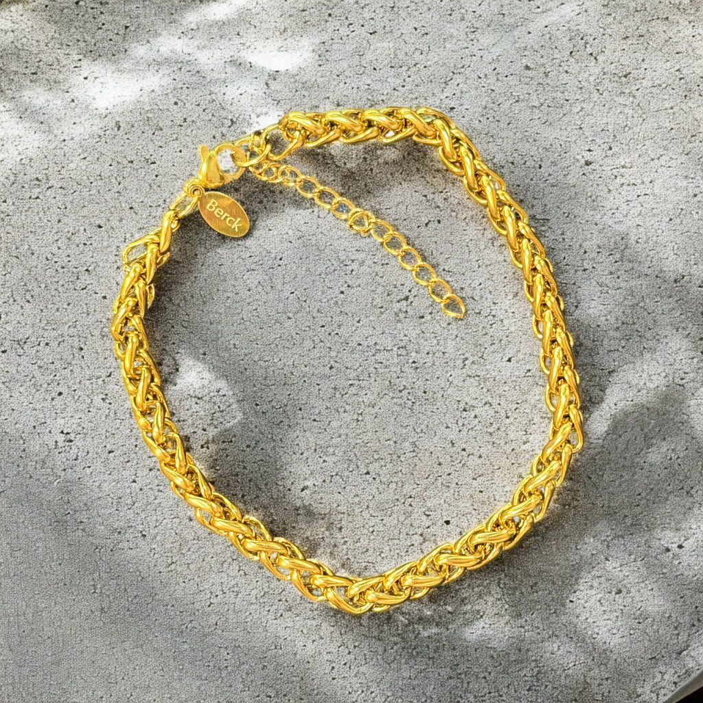 Waterproof Woven Chunky Chain Bracelet
