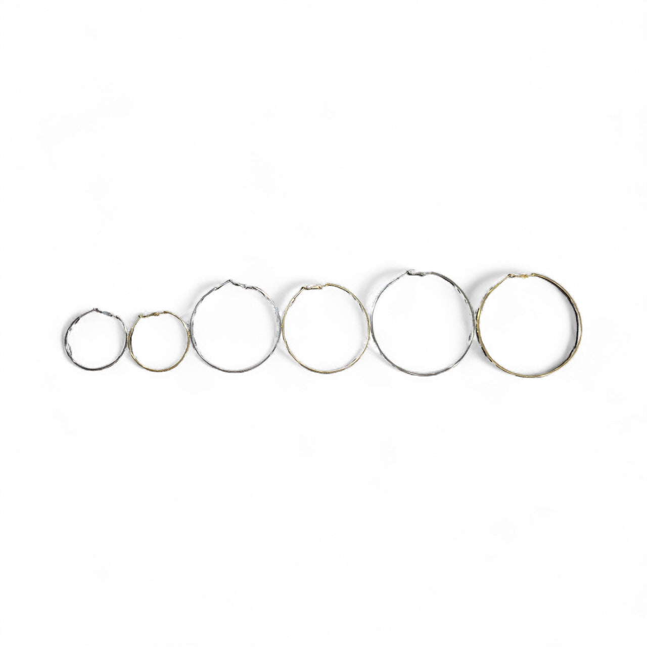 Waterproof Hoop Earrings - 14K Gold or Polished PVD Plated Stainless Steel (Multiple Sizes)
