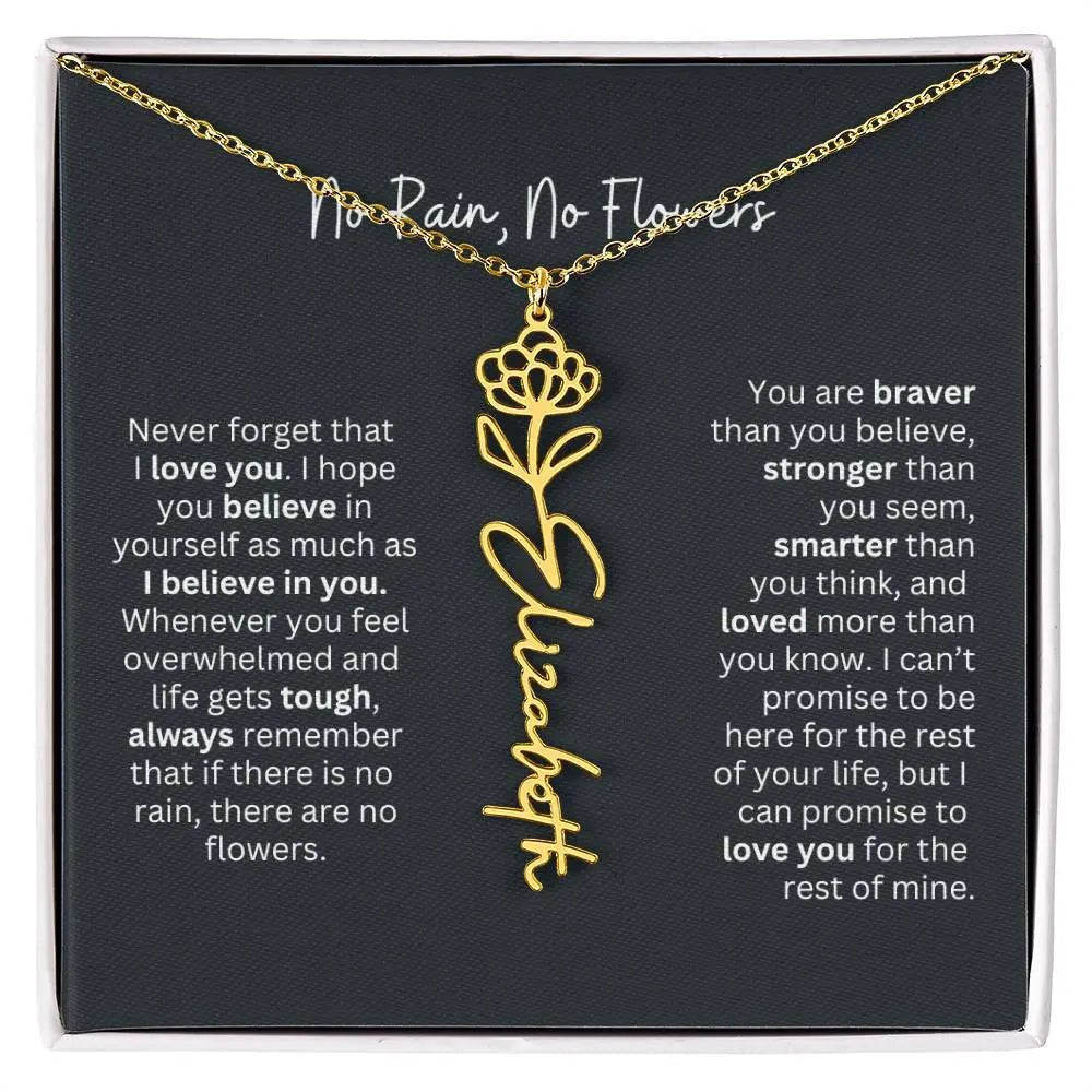 Gold Flower Necklace