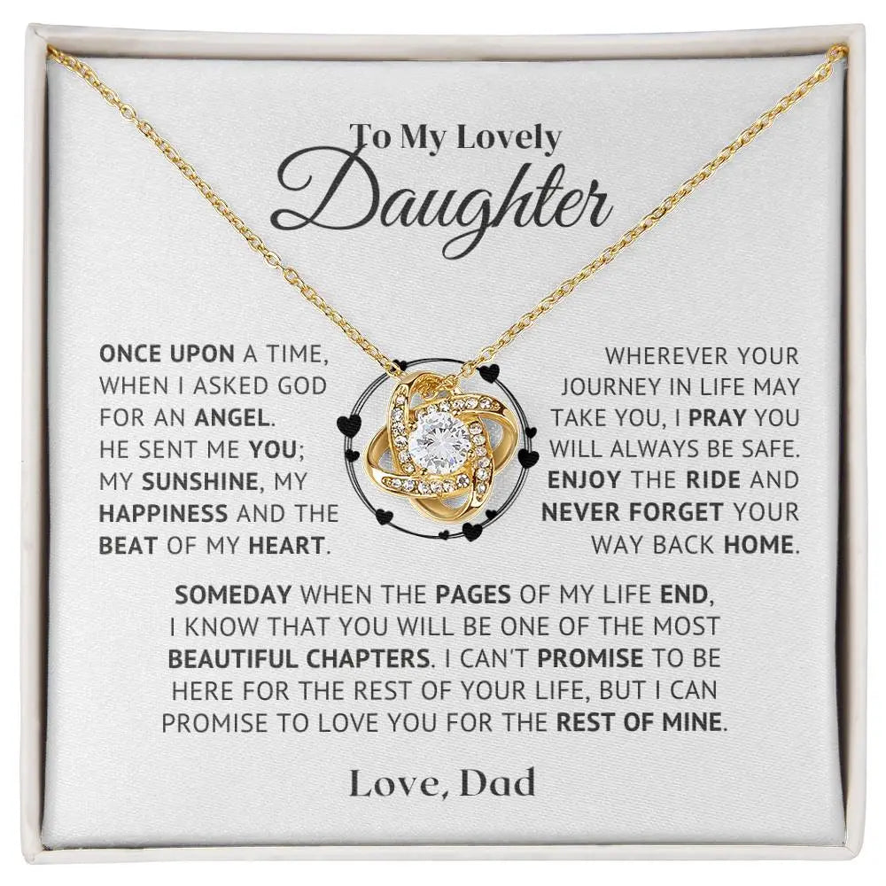 Dad's Love Necklace for Daughter